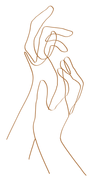 Illustration des main tracé