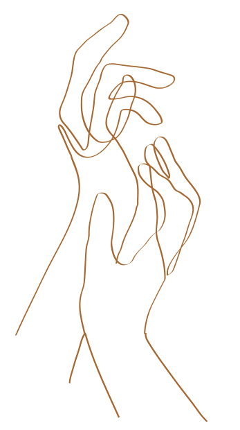 Illustration des main tracé