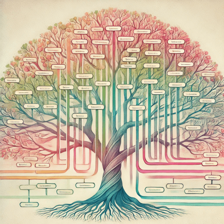 Illustration arbre génogramme